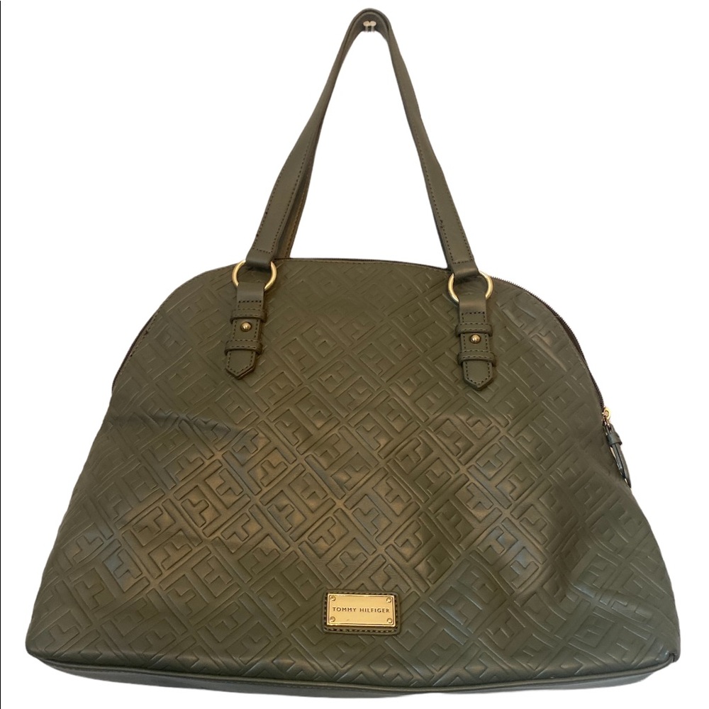 Tommy Hilfiger Vegan Leather Olive Green Purse
